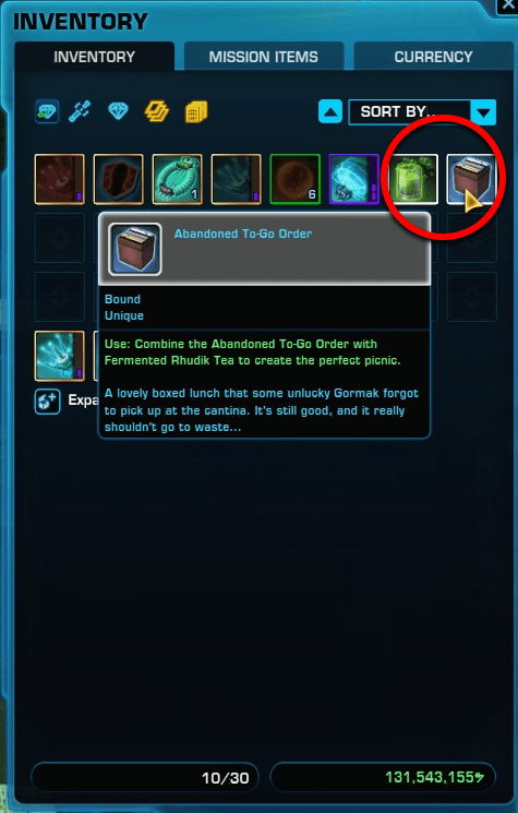 Picnic Item Voss SWTOR