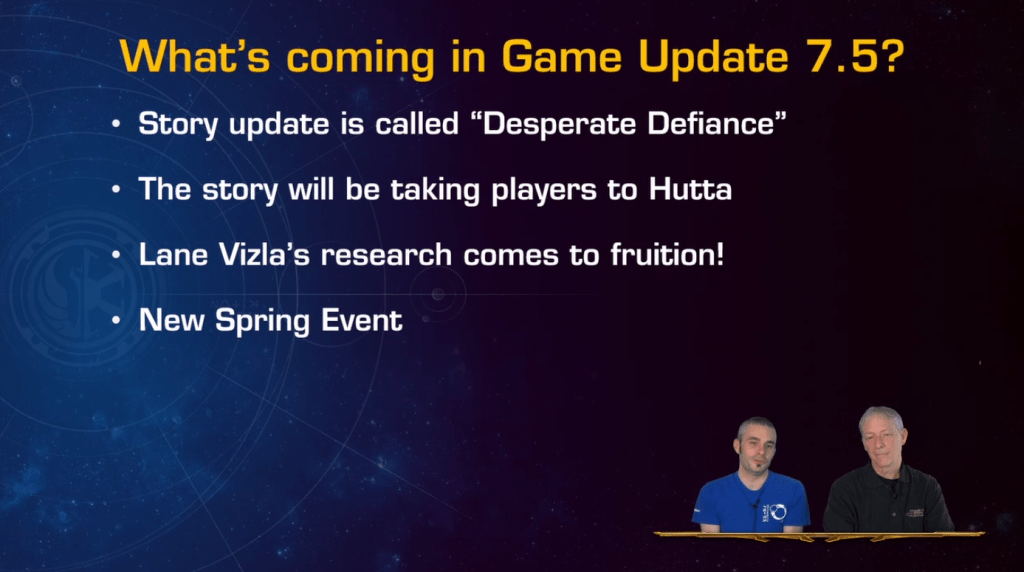 SWTOR 7.5 Desperate Defiance News