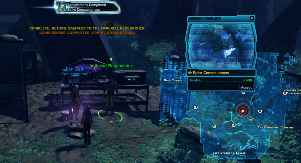 spire consequences swtor