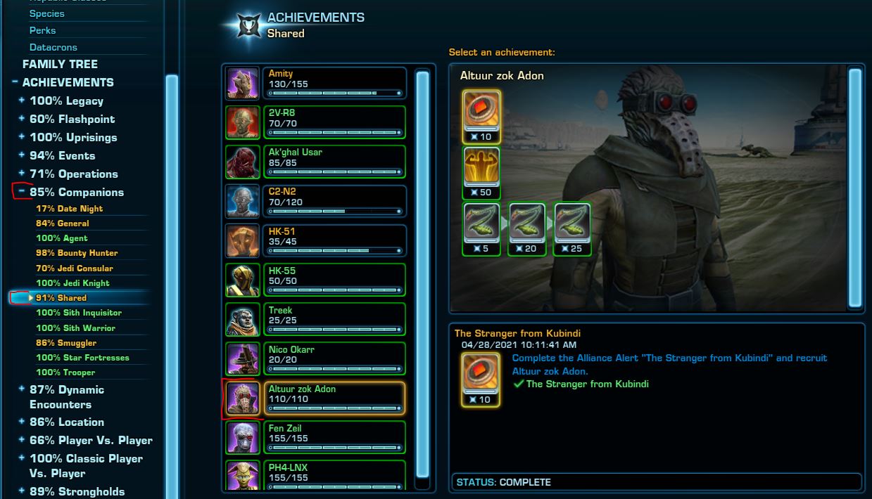 swtor altuur zok adon achievements